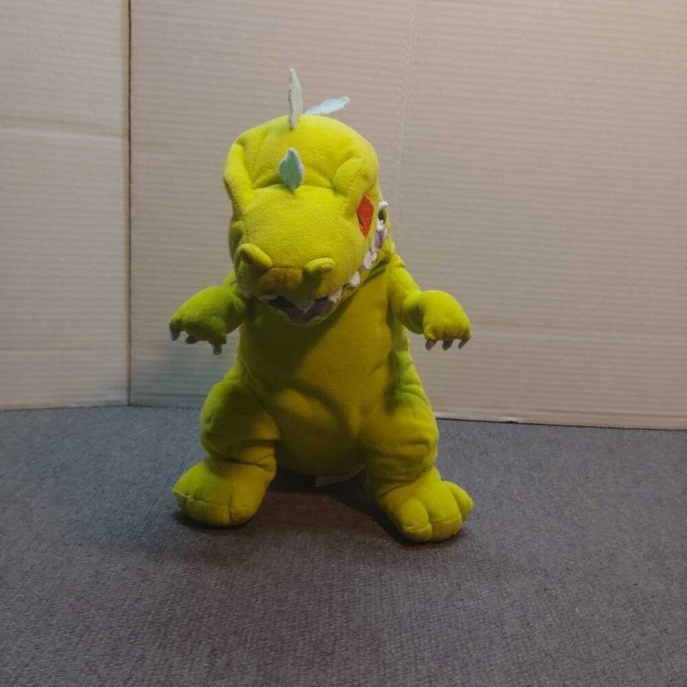 Nickelodeon Rugrats Reptar Plush Stuffed Animal Toy Green Dinosaur Collectible